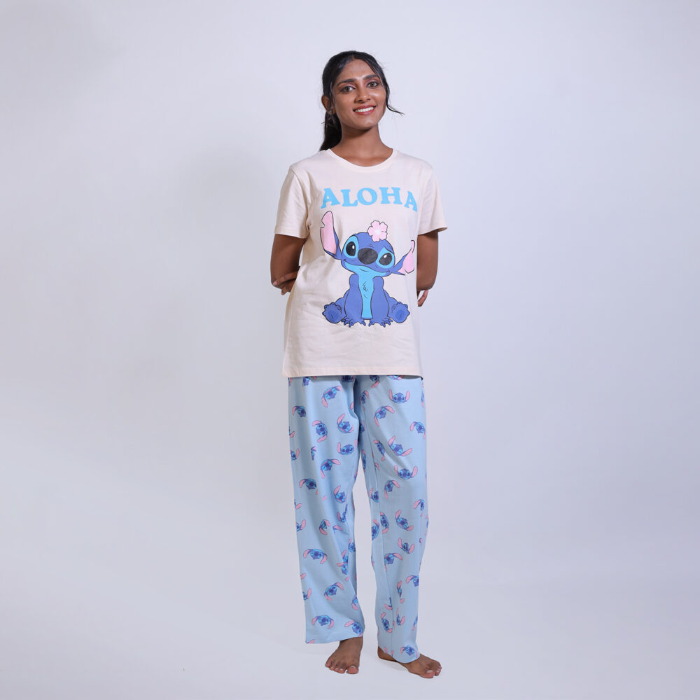 Round Neck Pyjama Set