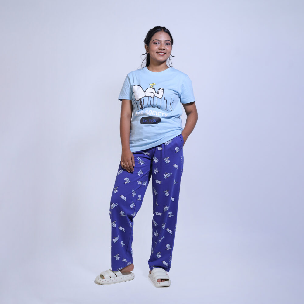 Round Neck Pyjama Set