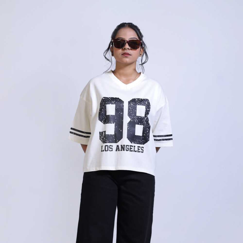 Crop Boxy Varsity Tee