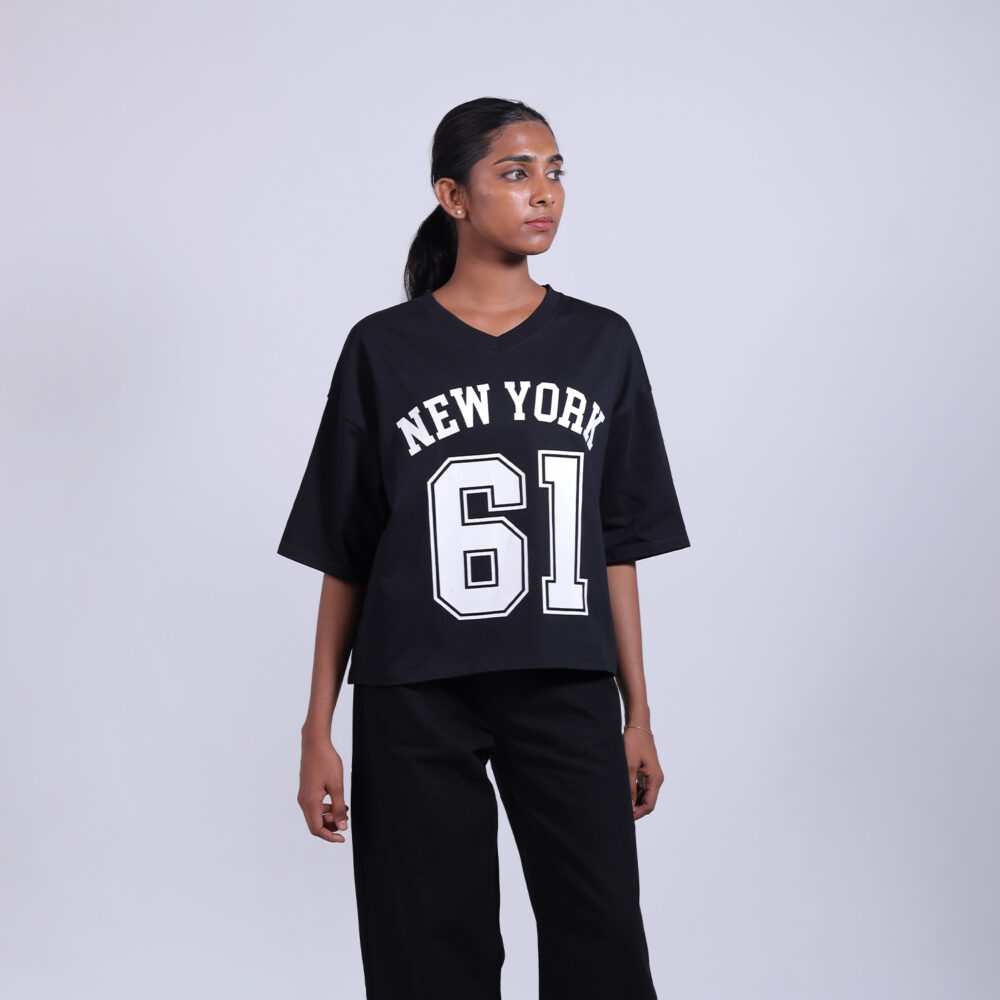 Crop Boxy Varsity Tee
