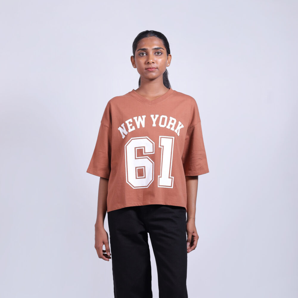 Crop Boxy Varsity Tee